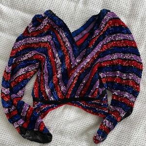 Vintage sequin top